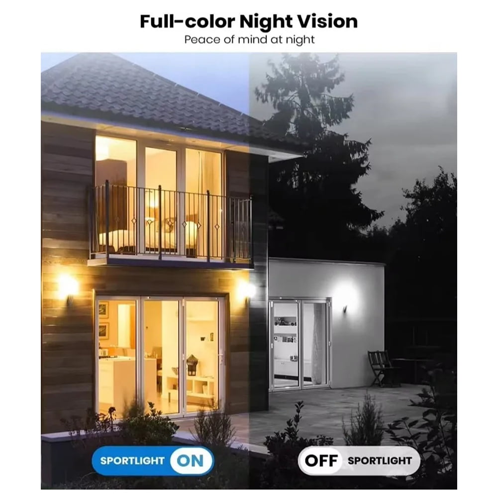 WiFi Wireless Security Camera Outdoor Waterproof Full Metal Housing IP CCTV Monitoring Remote Video Surveillance,1 * Camera 1 * 10m extension cable 1 * screwdriver 1 * bracket 1 * 128G TF card,Black