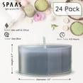 thumbnail image 2 of Scented Tea Lights Candles in Clear Cups, Sea Salt & Citrus Fragrance, for Spa, Dinner, and Home Decor, 24 Pack, 2 of 5
