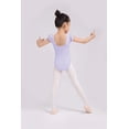 thumbnail image 4 of Girls Ballet Leotard Short Sleeve with Ruffle, Stretch Fit Dancewear for Ballet, Gymnastics & Dance Class, 4 of 5