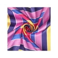thumbnail image 4 of INSPIRE CHIC Women Colorful Striped Satin Scarf, 23.6x23.6" Square Silk Like Neck Scarves Neckerchief 23.6x23.6"(LxW) Colorful-1, 4 of 6