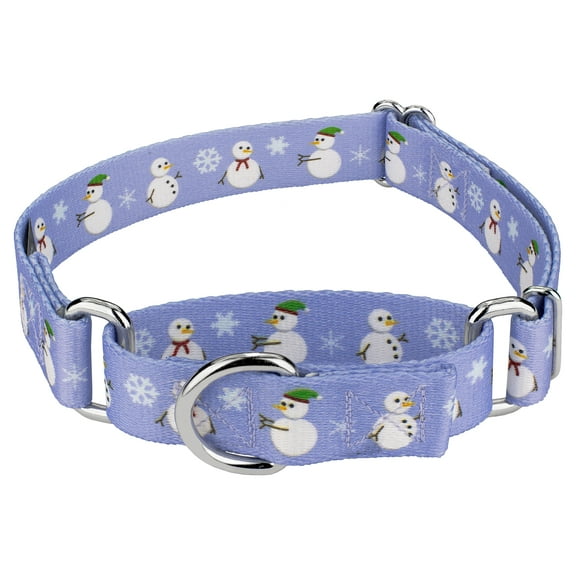 Country Brook Petz® Snowman Martingale Dog Collar, 2XS