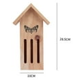 thumbnail image 4 of Wooden Butterfly House Habitat Waterproof Haven Resting Place with Line Drawing, 4 of 7
