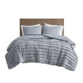 thumbnail image 2 of Maddox Striated Cationic Dyed Oversized Comforter Set with Pleats, 2 of 5
