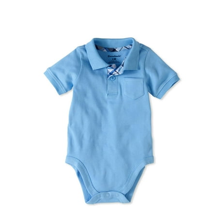 baby boy polo bodysuit