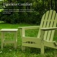 thumbnail image 6 of DuroGreen Adirondack Chairs Made With All-Weather Tangent lumber, Set of 4, Oversized, High End Classic Patio Furniture for Porch, Lawn, Deck, or Fire Pit, No Maintenance, USA Made, Lime Green, 6 of 7
