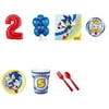 Sonic The Hedgehog Party Supplies Party Pack For 16 With Red #2 Balloon