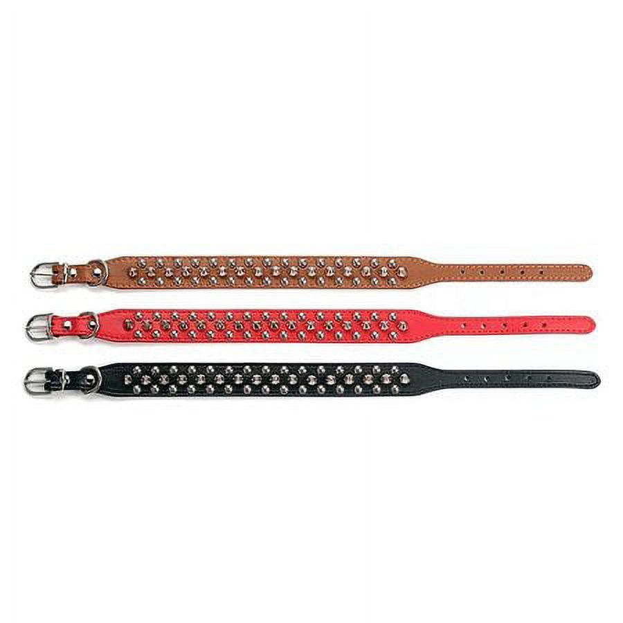 Percen Spiked Dog Collar, Adjustable PU Leather photo 6