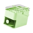 thumbnail image 4 of Bandeja de hielo con tapa Herramientas para hacer hielo Accesorios de cocina portátiles Hielos versátiles 28 cubos verdes, 4 of 9