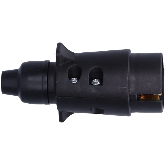 12V 7Pin Trailer Socket Plug Brass Connector Tow Bar Traction Adapter for RV Boat Car (3.93 inches / 10 cm)