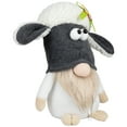 thumbnail image 3 of Plush Floral Sheep Gnome Easter Decoration - 9" - Tan and Gray, 3 of 6