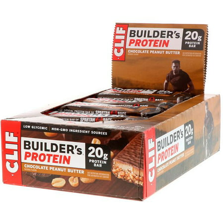 Clif Bar Builder s Protein Bar Chocolate Peanut Butter 12 Bars 2.4 oz Pack of 3