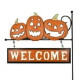 thumbnail image 2 of Garden Stakes Pumpkins - Set of 3, 2 of 5