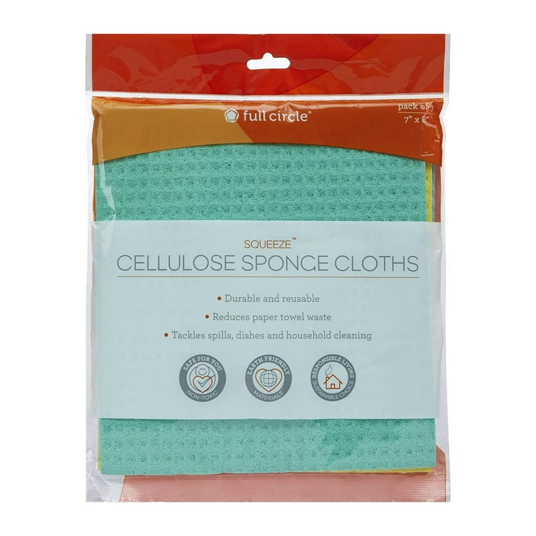 Sponge Dishwashing Cloth - Cellulose Sponge - 3 Patterns - ApolloBox