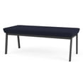 thumbnail image 2 of Newport Reception Waiting 18.5" 2-Seat Bench / Charcoal Steel / Navy Blue, 2 of 5