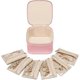 thumbnail image 1 of Cajas de cuero para joyas para viajes con bolsas de terciopelo y cremallera para mujeres, estuche de viaje para joyas, estuche organizador de cuero portátil para joyas, estuche organizador de viaje pa, 1 of 7