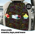 thumbnail image 5 of Naloa Casino Icons 2Pcs Anti-Kick Back Seat Cover Kick Mat, Car Seat Protector with 3 Storage Pockets, 5 of 8