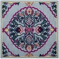 thumbnail image 2 of SAFAVIEH Bellagio Rio Floral Wool Area Rug, Blue/Multi, 5' x 5' Square, 2 of 8