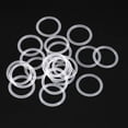 thumbnail image 2 of Uxcell 15mm OD 12mm ID 1.5mm Width Silicone Seal O-Rings White 20 Pack, 2 of 5