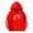 Watermelon Red, variant on LUOGENLI Girl Hoodies Size 8-10 Kids Football Print Hoodie Girls Boys Pullover Sweatshirt Casual Warm Hooded Jacket for Children Youth Outdoor Sports Watermelon Red Size 11-12 Years