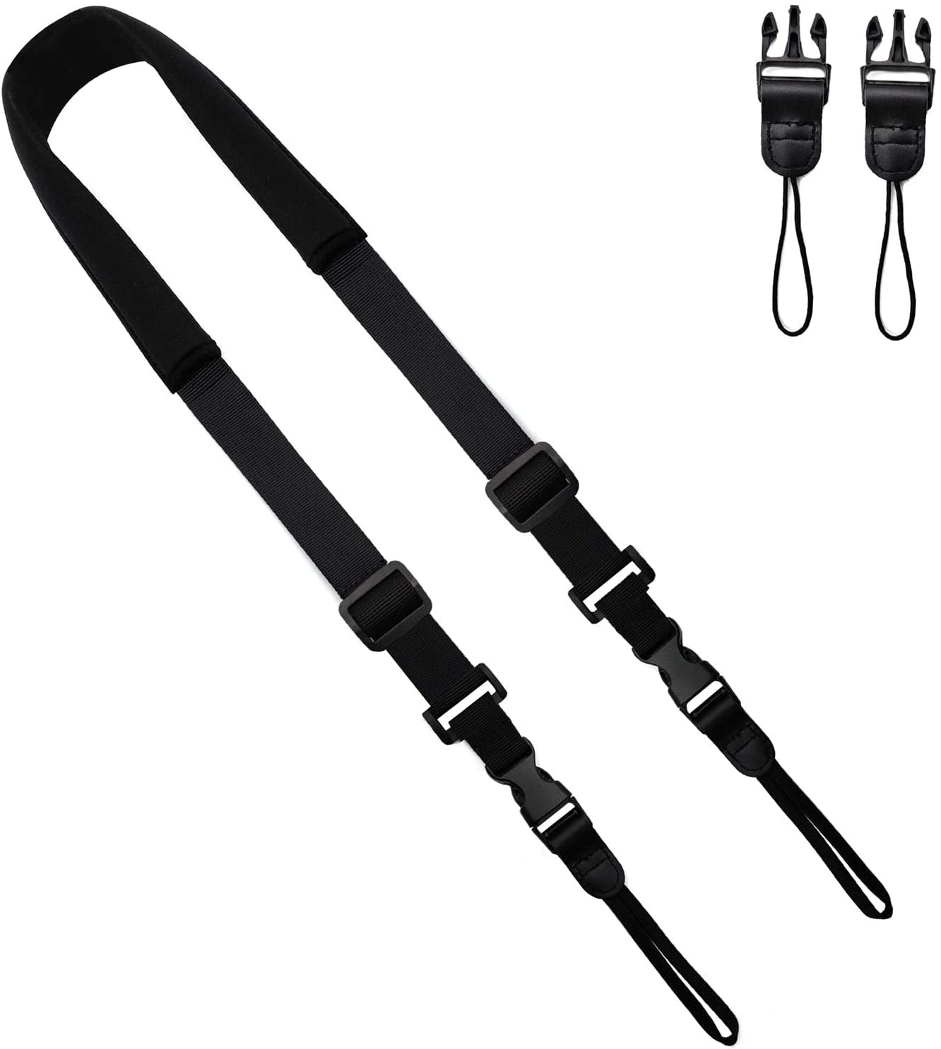 Camera Neck Straps with Quick Release Black for DSLR Camera or