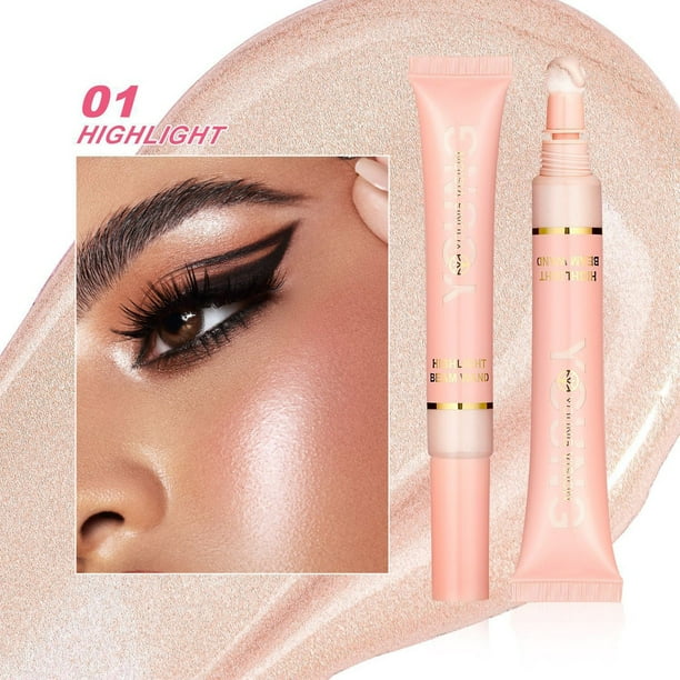 Xihbxyly Colorete Líquido En Barra, Iluminador En Polvo Delicado con Efecto Perlado, Herramienta de Maquillaje Multifuncional, Reparador Facial, Hidratación Duradera, Varios Tonos de Piel, Imprescind