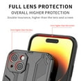 thumbnail image 6 of SaniMore for iPhone 15 Plus 6.7" 2023 Case with Hidden Bracket, Manetic Car Mount Hybird Heavy Duty Protective Tri-layer Shockproof Drop-proof Cover for iPhone 15 Plus, Gray, 6 of 13