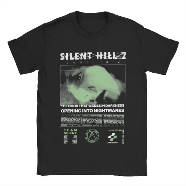 Camisetas Silent Hill 2 para hombre ropa de algodón ropa de calle informal de talla grande camiseta de manga corta con cuello redondo camisetas para os