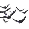 thumbnail image 4 of 3D Halloween Bats Wall Stickers Adhesive Decals Spooky Home Decor Set - Dimensional Effect Easy Application(H), 4 of 4
