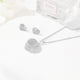 thumbnail image 4 of Pendientes de corazón con forma de corazón, sencillos y modernos, de acero inoxidable, huecos y decorativos, para mujer (plata), 4 of 6