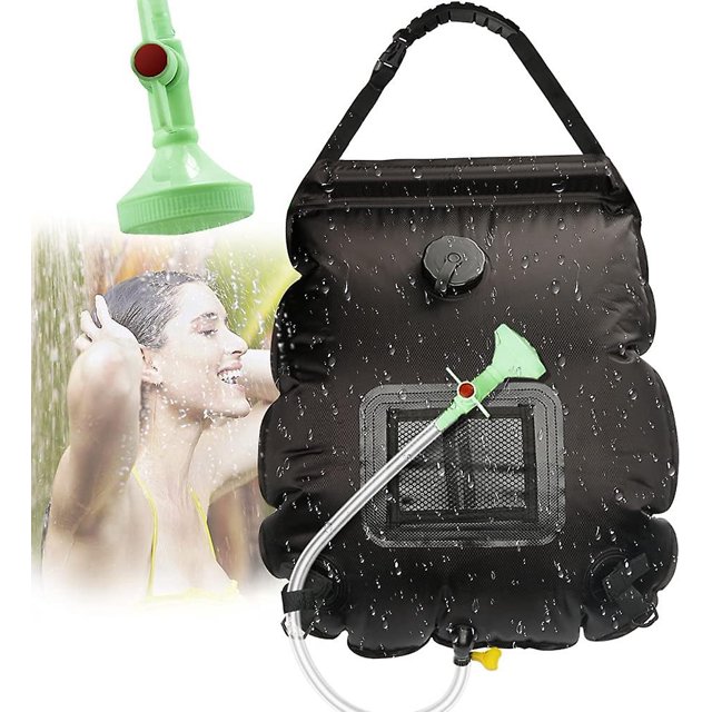 Bolsa de ducha de camping solar. Bolsa de ducha solar. ¡Solar Camping Shower! Bolsa de ducha de camping. Bolsa de ducha plegable. Cabeza de ducha conmutable Feliz Sencillez