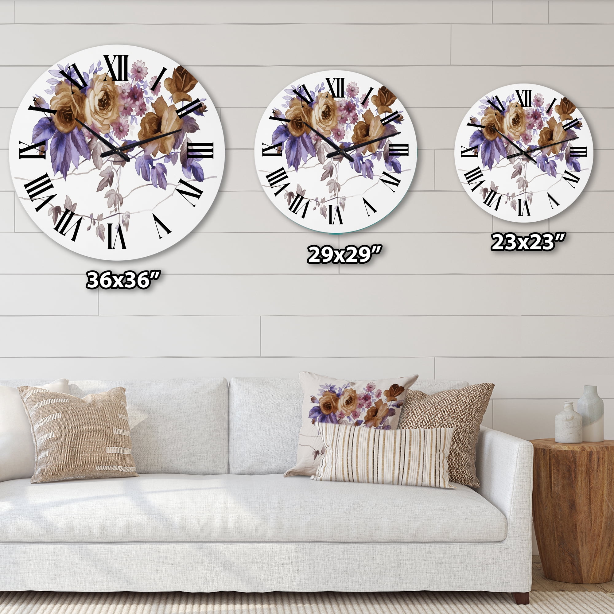 Designart 1 in Traditional Wall Clock