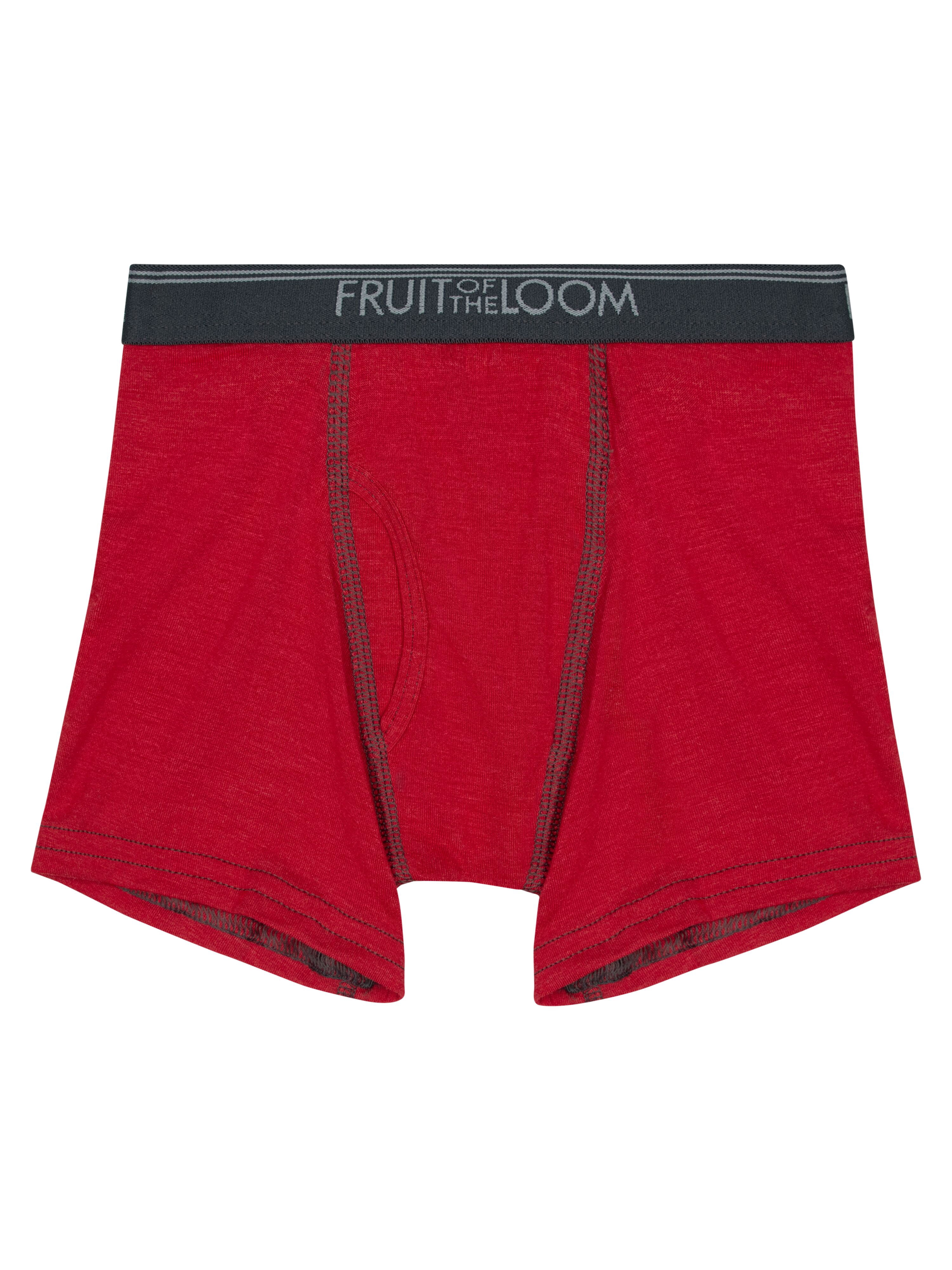 Fruit of the Loom Toddler Boy 360 Stretch True Comfort Super Soft Modal Boxer Briefs Underwear, 6-Pack, Sizes 2T-5T