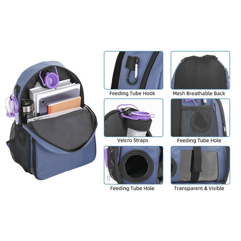 Tube feed backpack cheap