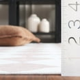 thumbnail image 4 of SAFAVIEH Santa Clara Elwyn Checkered Polyester Machine Washable Runner Rug, Ivory/Beige, 2'6" x 8', 4 of 7
