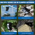 thumbnail image 2 of Calle LED Sensor Tipo Clip Solar Impermeable para Pared Porche Rojo, 2 of 9