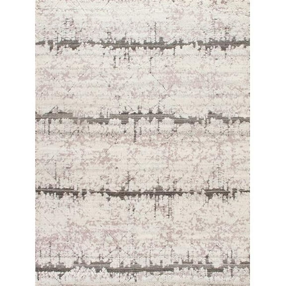 8 x 10 ft. Vogue Hand-Knotted Wool Area Rug - Ivory & Gray