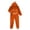 Orange_05, variant on Axiiglly Halloween Jumpsuits for Women Flannel Long Sleeve Hooded Pumpkin Print Loungewear Casual Loose Party Jumpsuits S-2XL