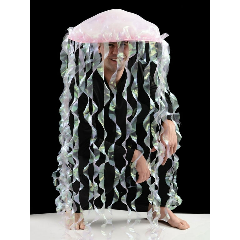 LED Cool Jellyfish Hat for Adults - Unique Fish Costume