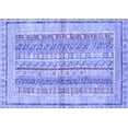 thumbnail image 1 of Ahgly Company Machine Washable Indoor Rectangle Abstract Blue Modern Area Rugs, 2' x 3', 1 of 4
