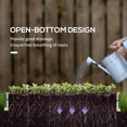 thumbnail image 5 of Outsunny 4' x 3' x 2' Raised Garden Bed with Greenhouse, Wooden Planter Box with PVC Plant Cover, Roll Up Windows for Vegetables, Flowers, Natural, 5 of 9