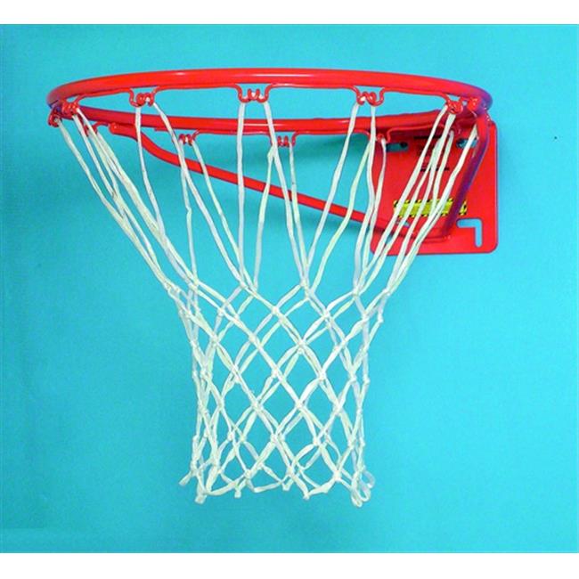 Sportime 008858 NoWhip Nylon Basketball Nets, White