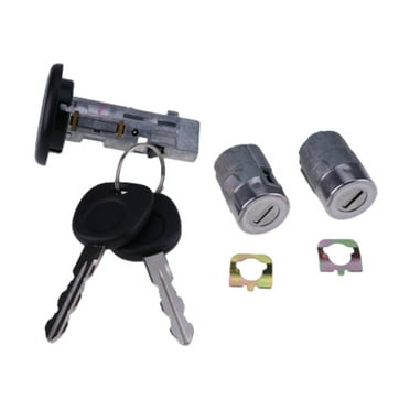 Fridayparts 2002 Silverado Others Ignition Switch Lock Cylinder & Door Lock Set 2 Chevy Key Replacement