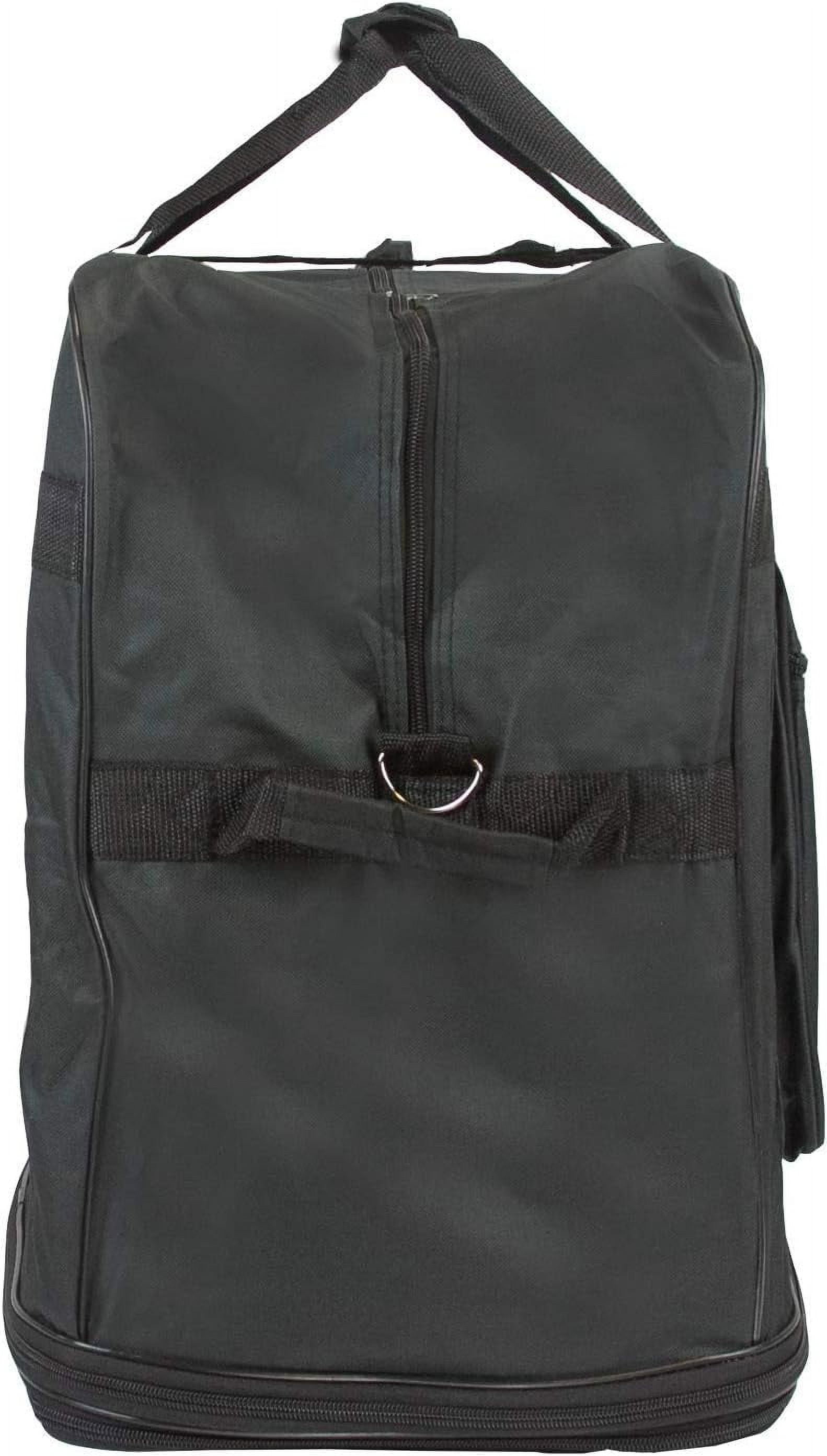30" 36" Rolling Wheeled Duffel Bag Spinner Suitcase Luggage Expandable (Black, 30")