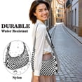 thumbnail image 5 of Classic Plaid Pattern Crossbody Bag for Women Retro Checkered Corduroy Shoulder Purse with Adjustable Strap Lightweight Dumpling Bag for Work or Hiking, 5 of 5