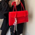 thumbnail image 3 of Women Bag Trendy Shoulder Bag PU Leather Commuting Bag Simple Underarm Purse, 3 of 21