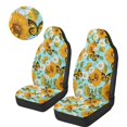 thumbnail image 3 of Uorisanigo Universal Front Car Seat Covers Washable Sunflower Butterfly High Back Front Car Seat Protectors - Fit for Most Cars, Trucks, SUVS, Vans 2 PCS Non Slip Auto Cover Sets, 3 of 7