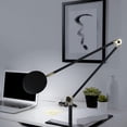 thumbnail image 4 of Brightech Sage 2-in-1 Craft Floor and Table Lamp – Adjustable Pole Reading and Task Lighting for Living Room, Office, Bedroom – Over the Couch 360 Degree Rotatable Head - Black, 4 of 9