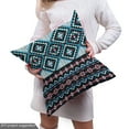 thumbnail image 4 of Ambesonne Aztec Fabric by the Yard Upholstery, Geometric Triangles Ornate, 2 Yards, Sea Blue Multicolor, 4 of 4