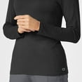 thumbnail image 5 of Wink Layers Women's Long Sleeve Silky Tee, Black, 3X Womens, 5 of 6