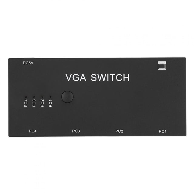VGA Splitter 4-in 1-out Video Converter Switcher Accesorio de computadora 1920 x 1080 para pantalla HD